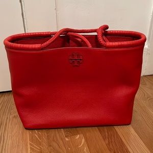 Tory Burch Orange Tote Bag